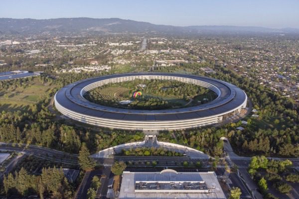 Silicon Valley Landmark from Above in the Morning